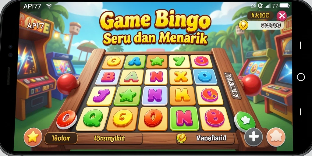 Screenshot utama API77 menampilkan keseruan permainan Bingo.