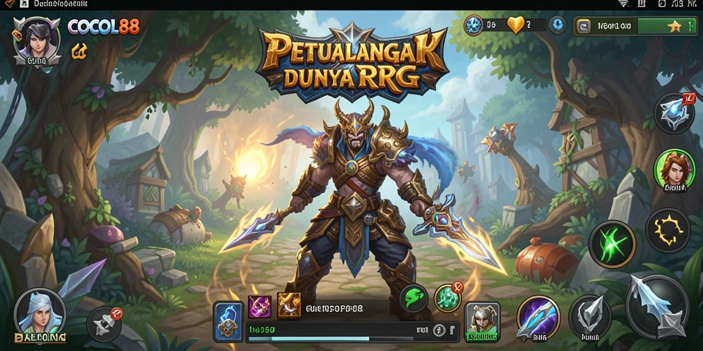Tampilan gameplay menakjubkan dari COCOL88 dalam dunia RPG.