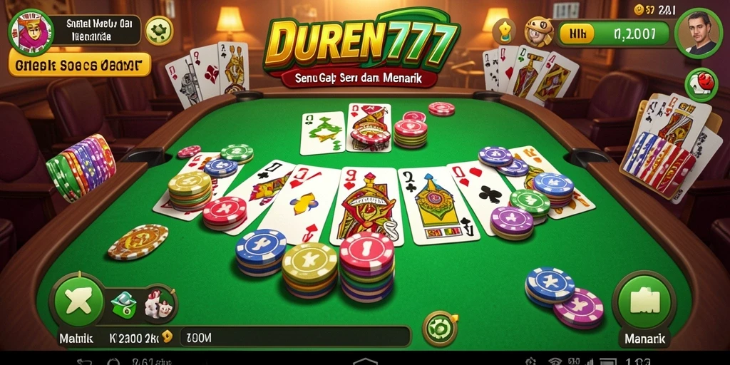 Tampilan gameplay DUREN777 yang mengasyikkan saat bermain Gaple.
