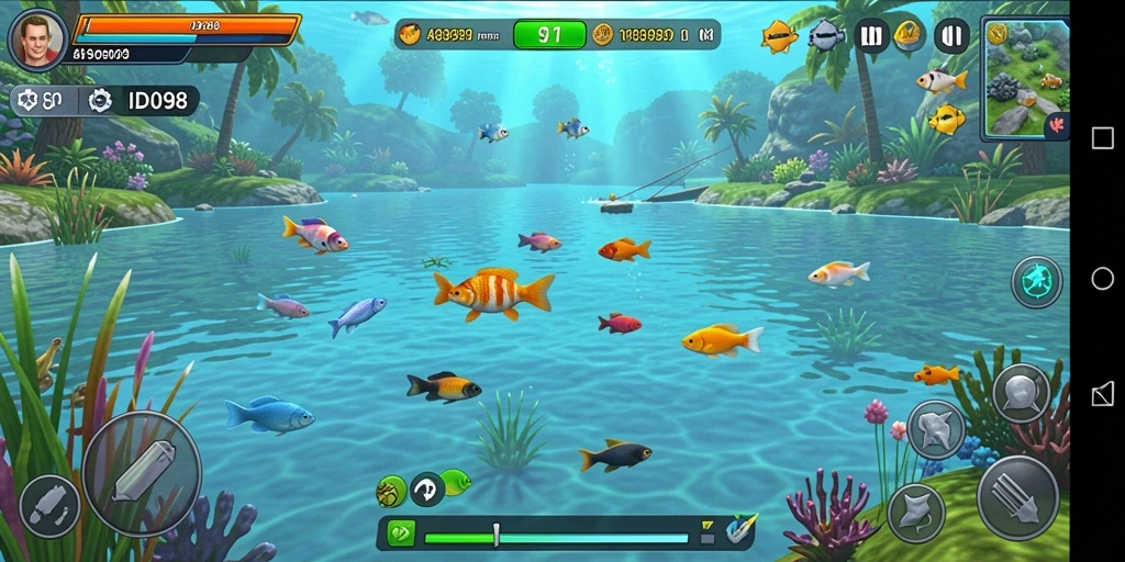 Tampilan grafis memukau dari gameplay ID098 yang menarik.