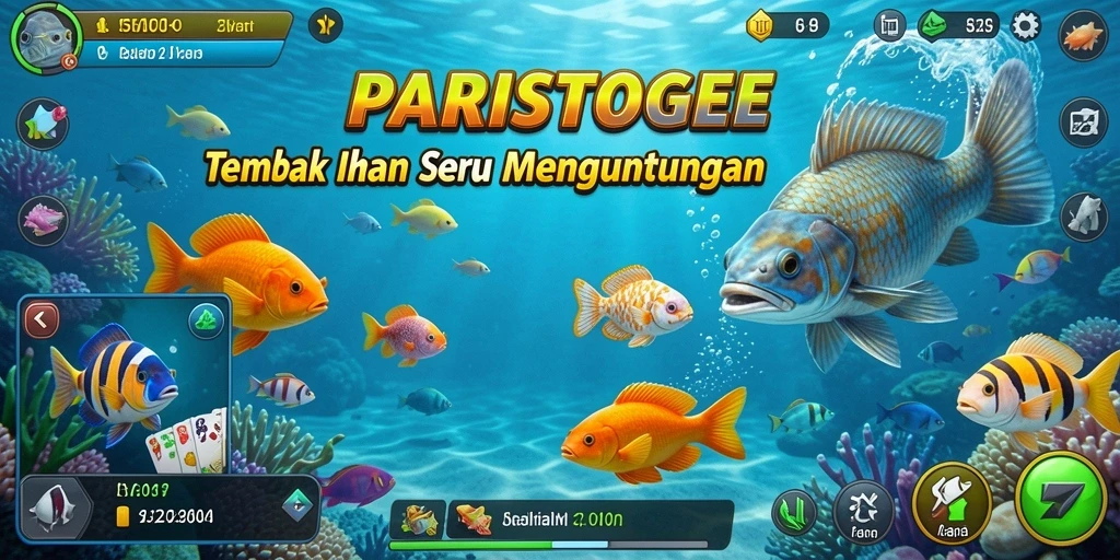 Gameplay seru menangkap ikan di PARISTOGEL.